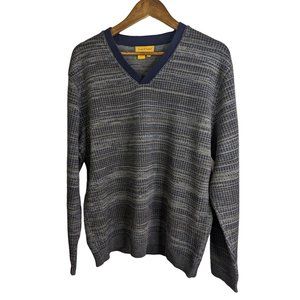 Vintage Tricots St. Raphael Merino Wool Grandpa style V neck sweater Men's sz L